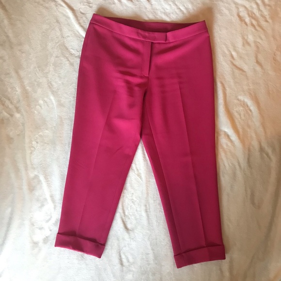 Vibrant Pink Cropped Pants - Picture 1 of 5